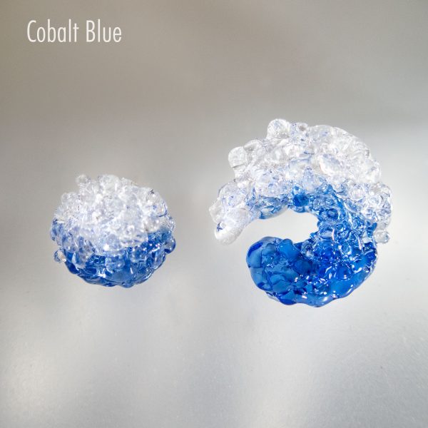 ocean inspired style glass stud earrings