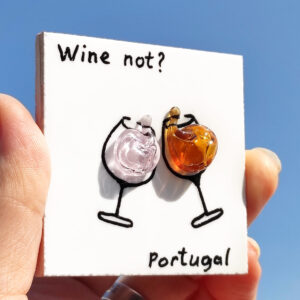 Wholesale Set: Artisan Ceramic & Glass Wine Magnets (20 units)